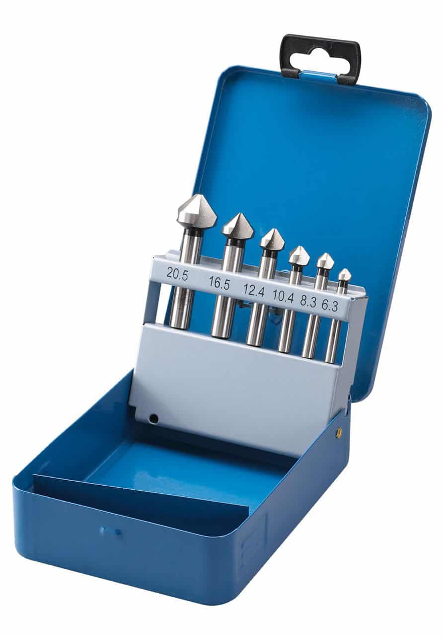 Svasatore conico 90°, 6 pz., HSS