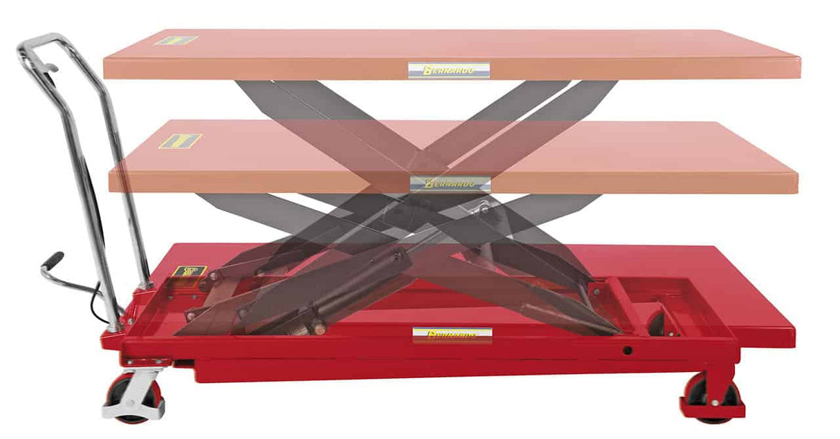 Tavolo di sollevamento a piattaforma idraulico con piano grande TG 1000