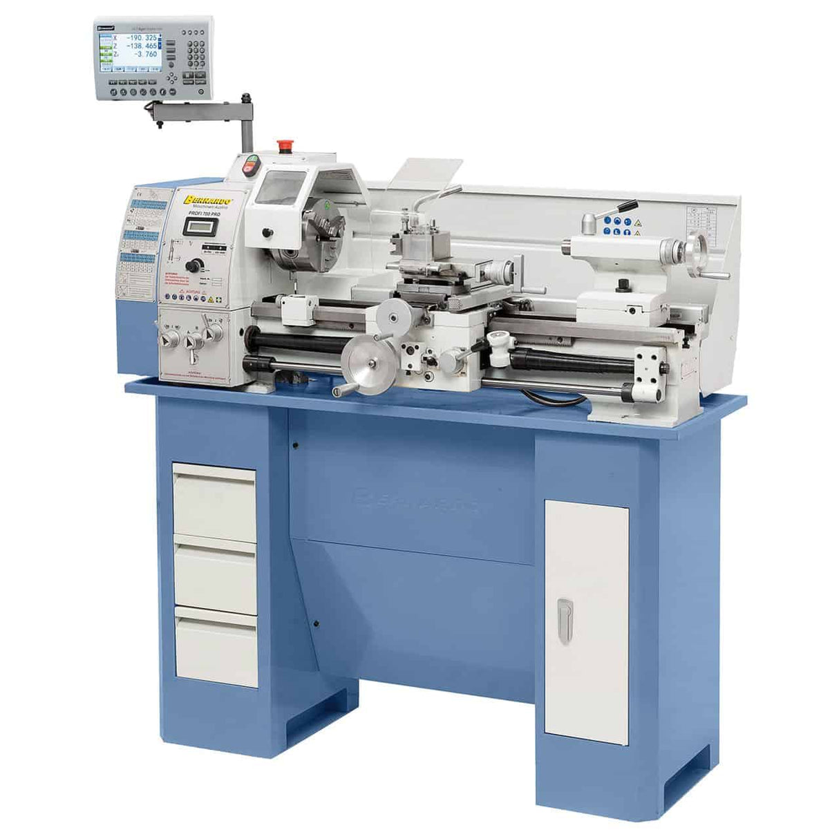 Tornio Bernardo Profi 700 PRO Vario / 230 V con DRO – Potente e versatile