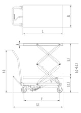 Hydraulic platform lifting table BS 350 D