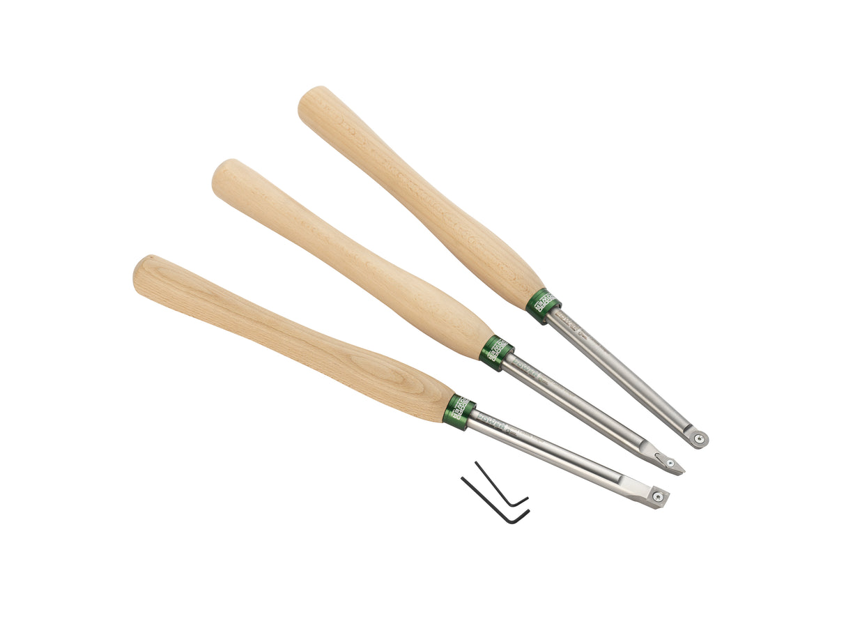 Accessorio per macchina utensile Record Power Set di scalpelli da tornitura in carbide 3 pezzi