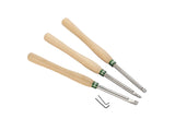 Accessorio per macchina utensile Record Power Set di scalpelli da tornitura in carbide 3 pezzi