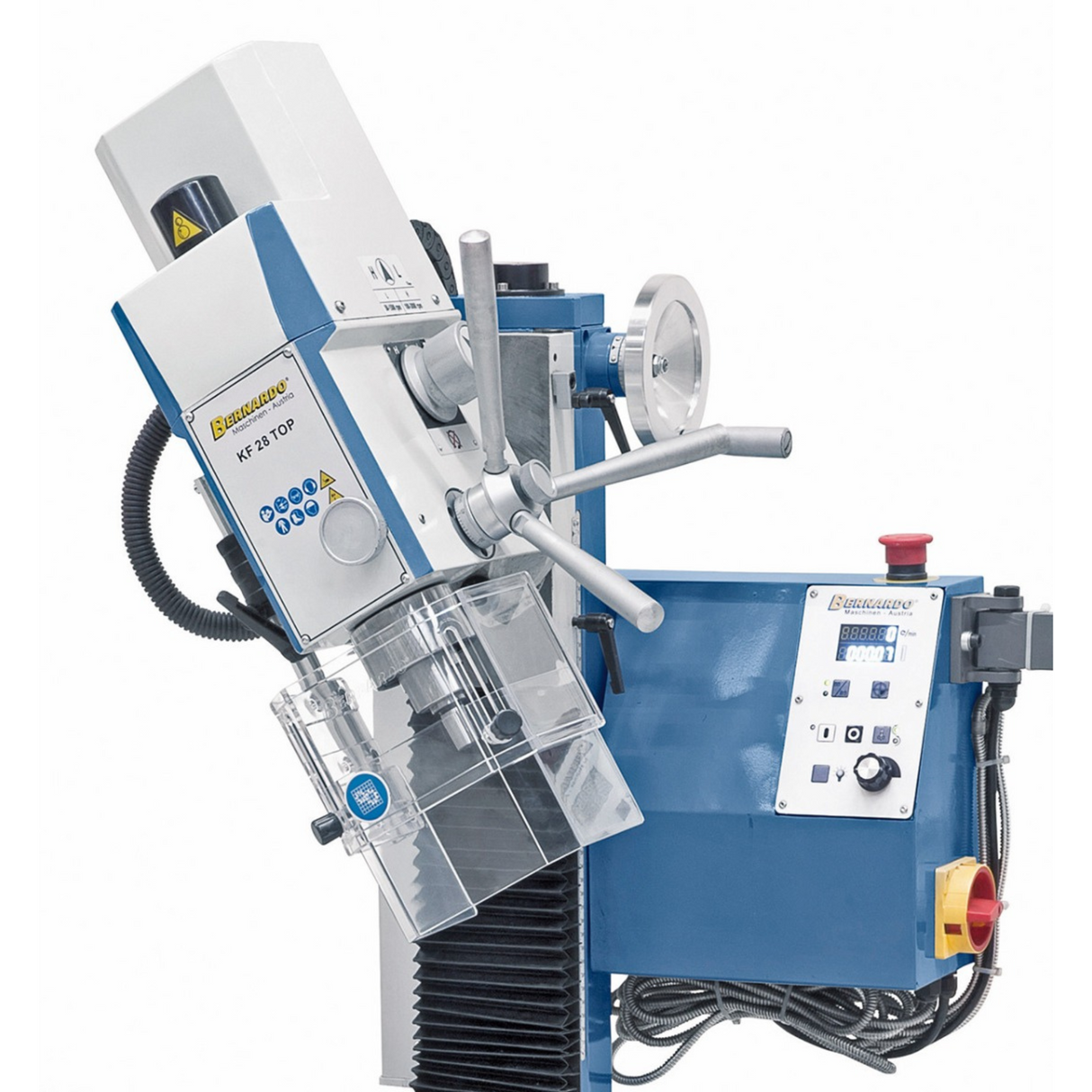 KF 28 Top drilling and milling machine with 3-axis feed and digital display