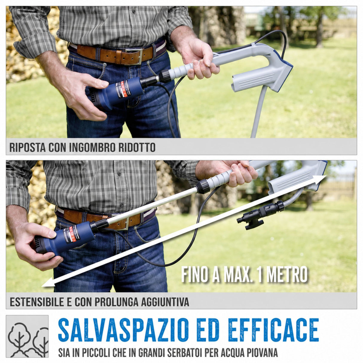Pompa per cisterna d'acqua piovana a batteria Güde RFP 12-201-04