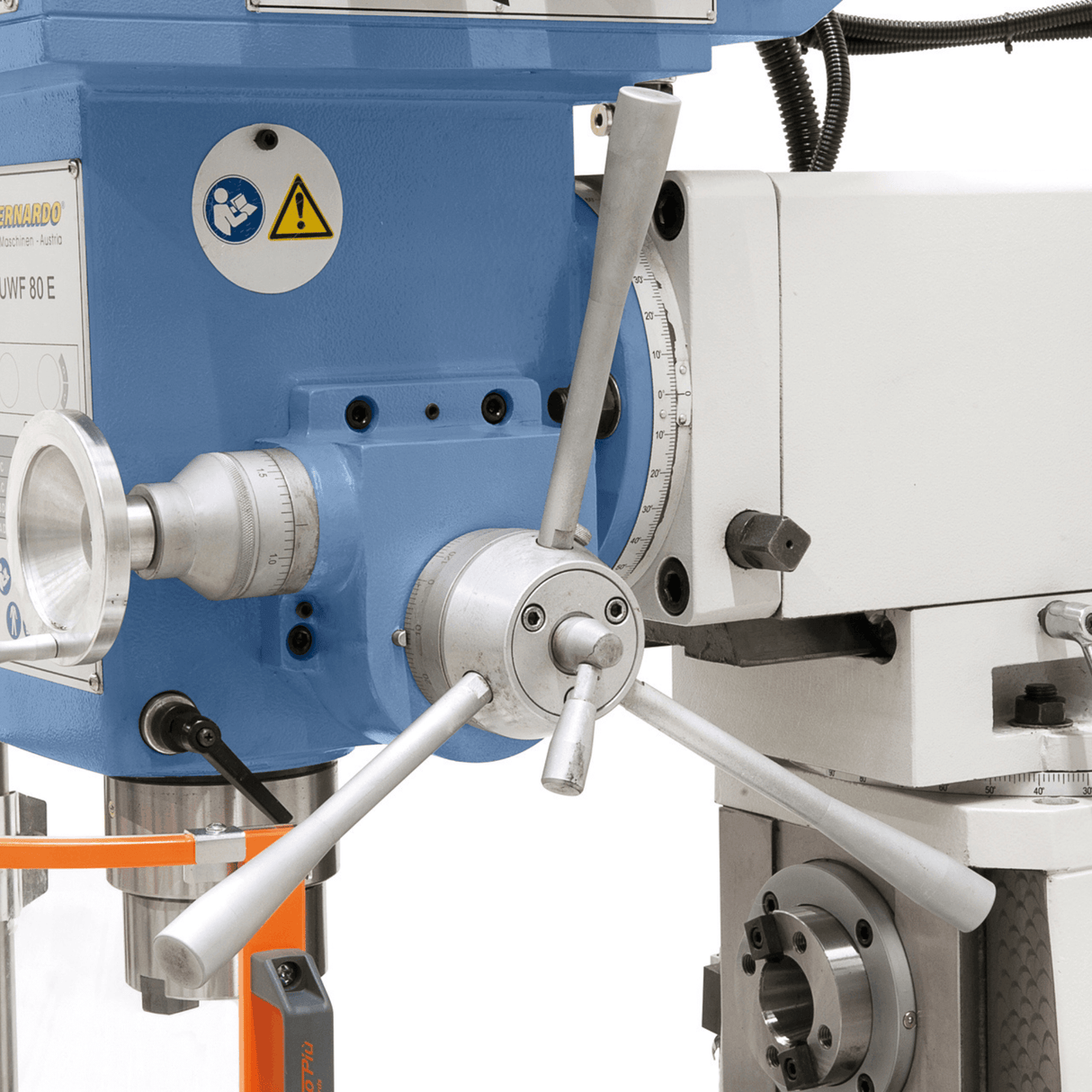 Universal milling machine UWF 80 E incl. 3-axis digital display and Y-axis feed