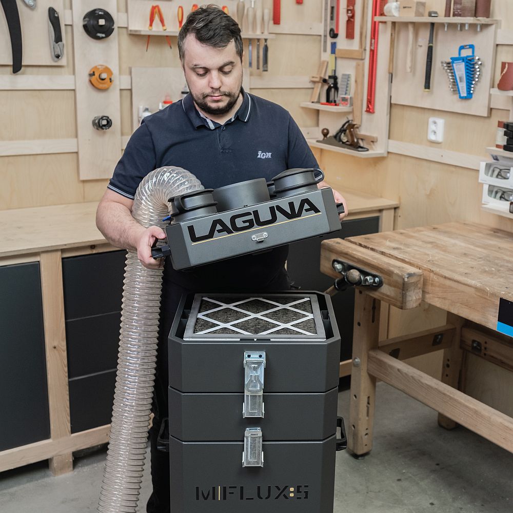 Impianto di filtrazione aria mobile professionale LAGUNA MFlux 5
