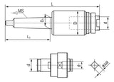 Quick-change threading chuck series CM 3, M 3 - M 12
