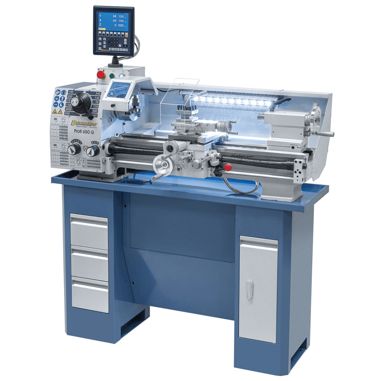 Profi 650 G / 230 V lathe with 2-axis digital display
