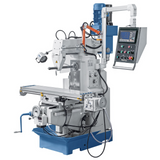 Universal milling machine UWF 90 + 3-axis position display ES-12 H + pneumatic clamping
