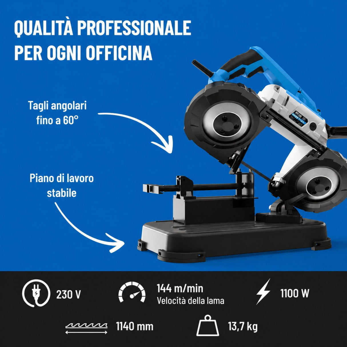 Sega a nastro per metallo Guede 1100 W