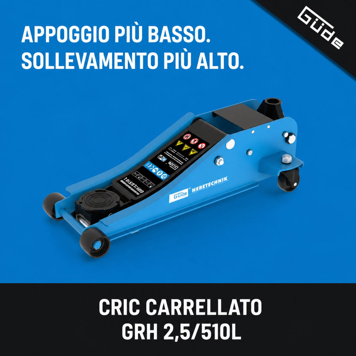 Sollevatore idraulico a carrello Güde GRH 2.5/510L