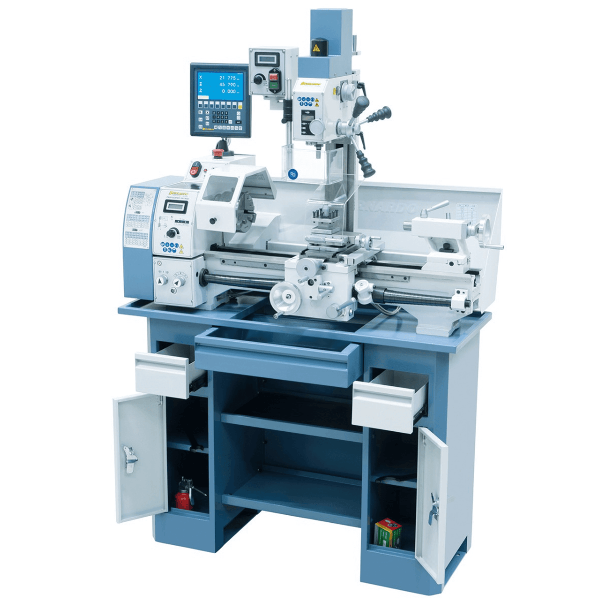 Proficenter 550 WQV / 230 V machining center incl. 2-axis digital display ES-12 V