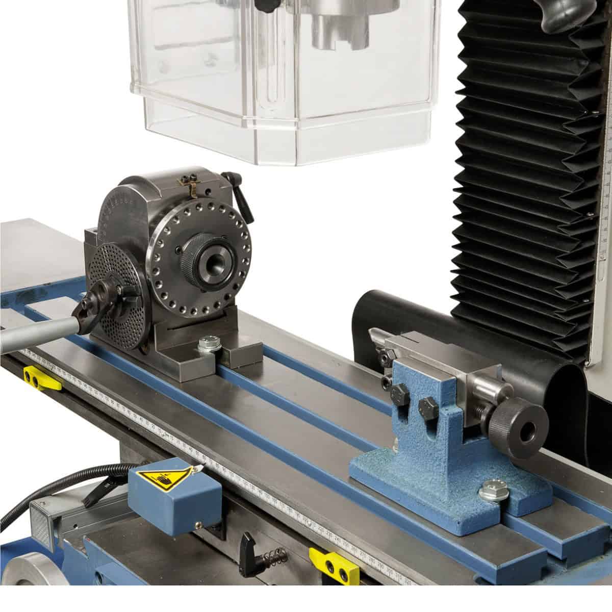 KF 25 Pro drilling and milling machine with feed and position display.