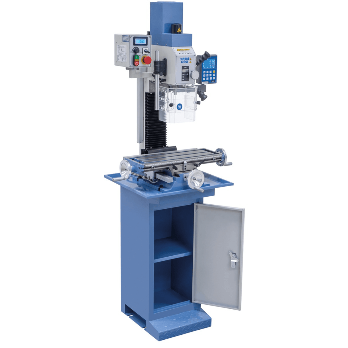 KF 25 D Vario drilling and milling machine with 3-axis digital display