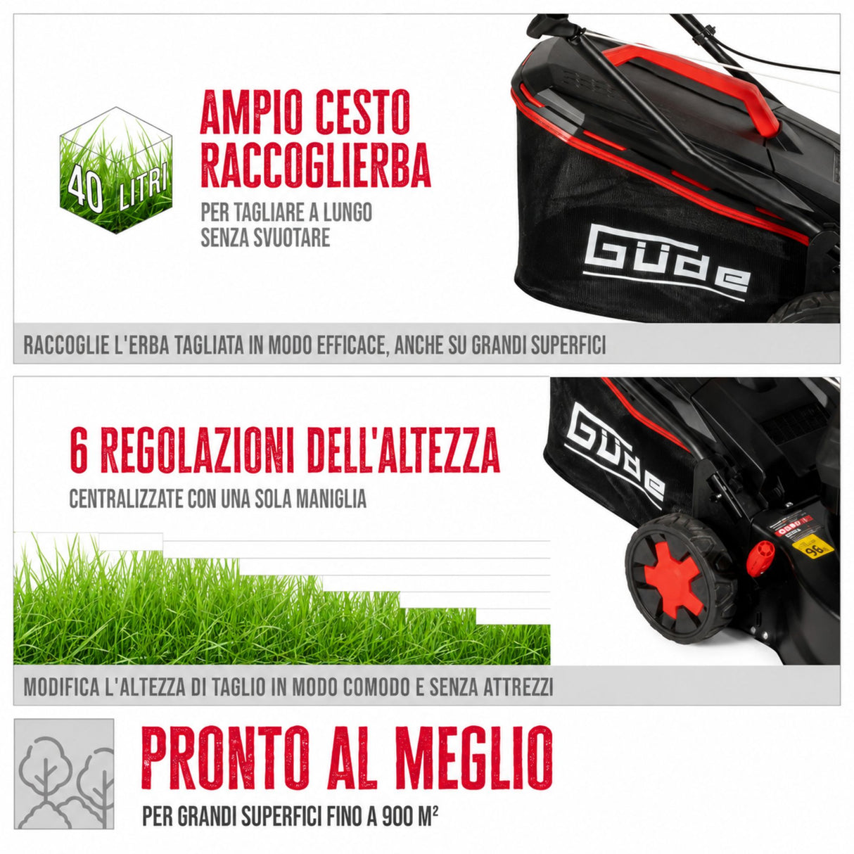 Tosaerba a spinta Güde ECO WHEELER 413.3 R