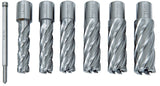 HSS CDL Standard Core Drill Bit Set, 14 - 24 mm, 50 mm Drilling Depth 