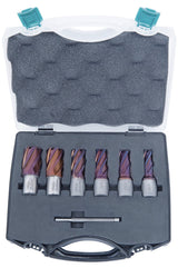 Set fresa a corona HSSCO5 CDS, con rivestimento in nACO, 14 - 24 mm, profondità di foratura 30 mm