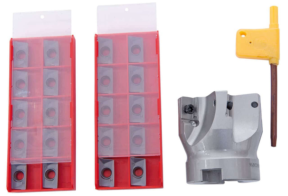 Set of cutters for flat and angular surfaces, diameter 40 mm / B 16 shank