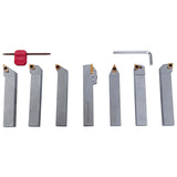 Set di Utensili da Tornio con Inserti in Metallo Duro, 20 mm, Set P