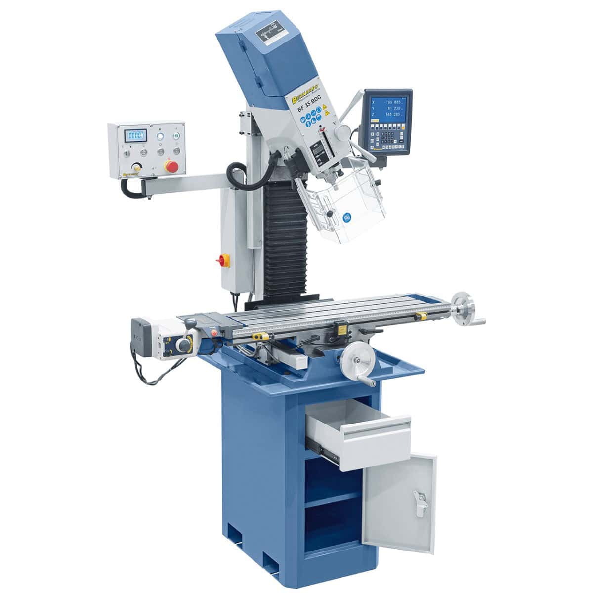 BF 35 BDC Drill and Milling Machine with 3-Axis Feed and Digital Display