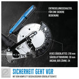 Güde GRK 2134.1 BSL – Troncatrice radiale professionale con laser integrato