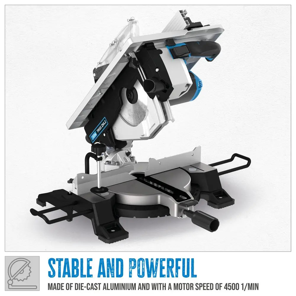 Güde TKGS 254.2 – Troncatrice combinata da banco con funzione circolare e laser