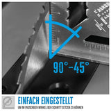 Sega circolare da banco Guede GTK 2000 A – 2000 W, Ø250 mm, tavolo in alluminio