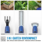 Set per la cura del giardino Guede GPS 18-201-05 – 18V con batteria e accessori