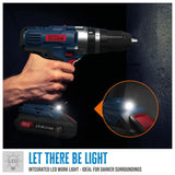 Trapano avvitatore a percussione Guede BSB 18-201-30K – 18V con batteria e valigetta