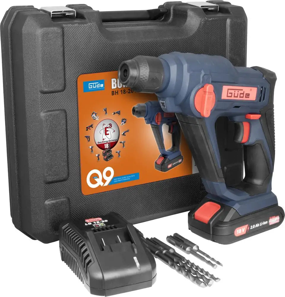 Martello perforatore Guede BH 18-201-30K – 18V E³ con batteria e valigetta