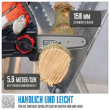 Mini motosega Güde GMK 18-201-05 – Brushless con batteria 2.0 Ah