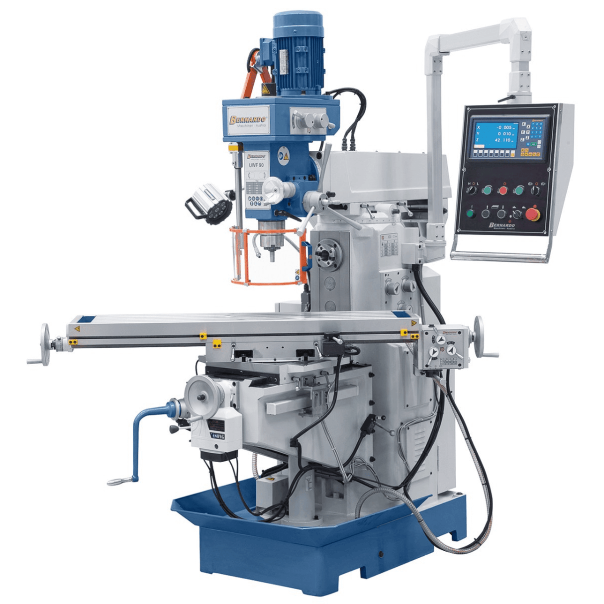 Universal milling machine UWF 90 with digital position display