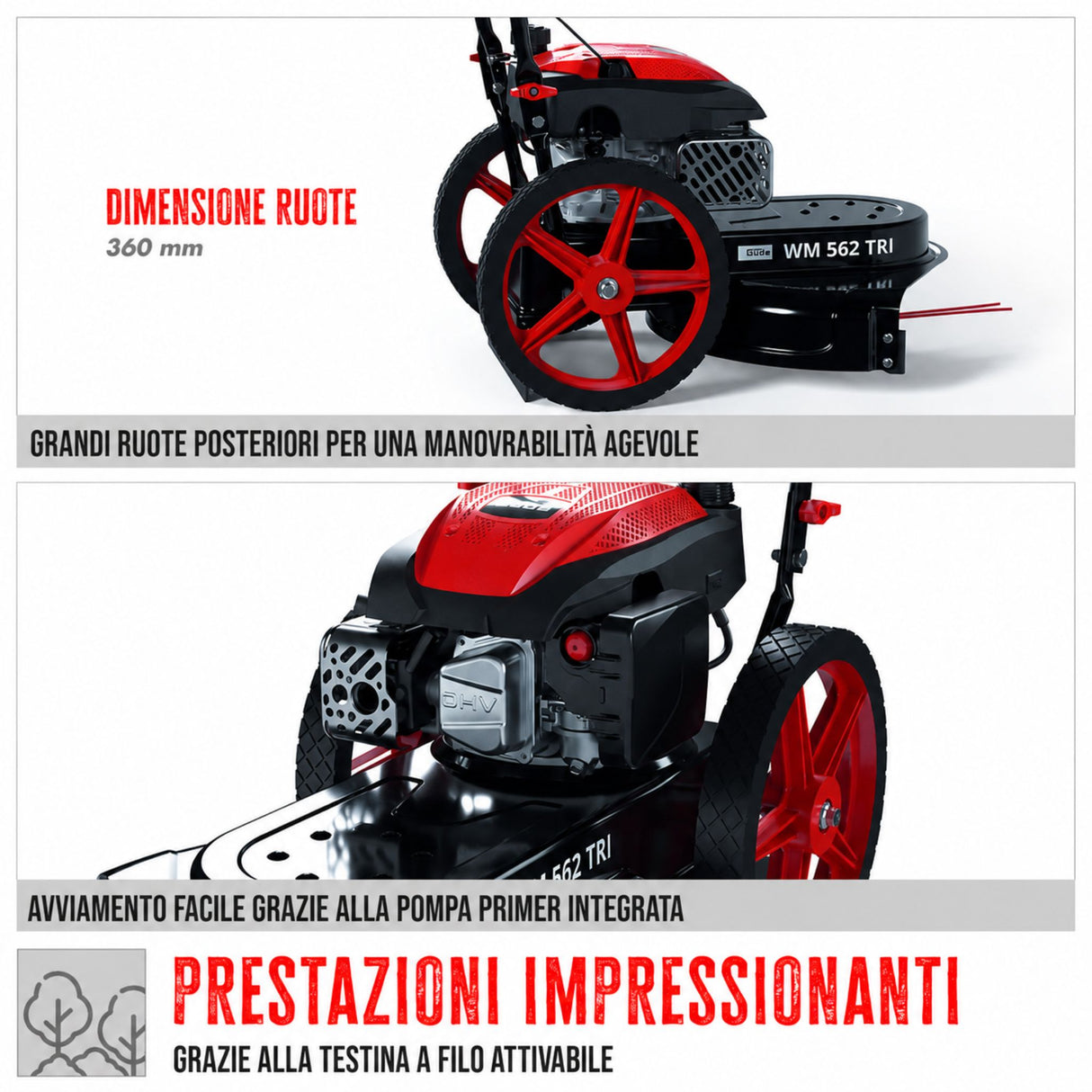 Tosaerba a benzina Güde WM 562 TRI