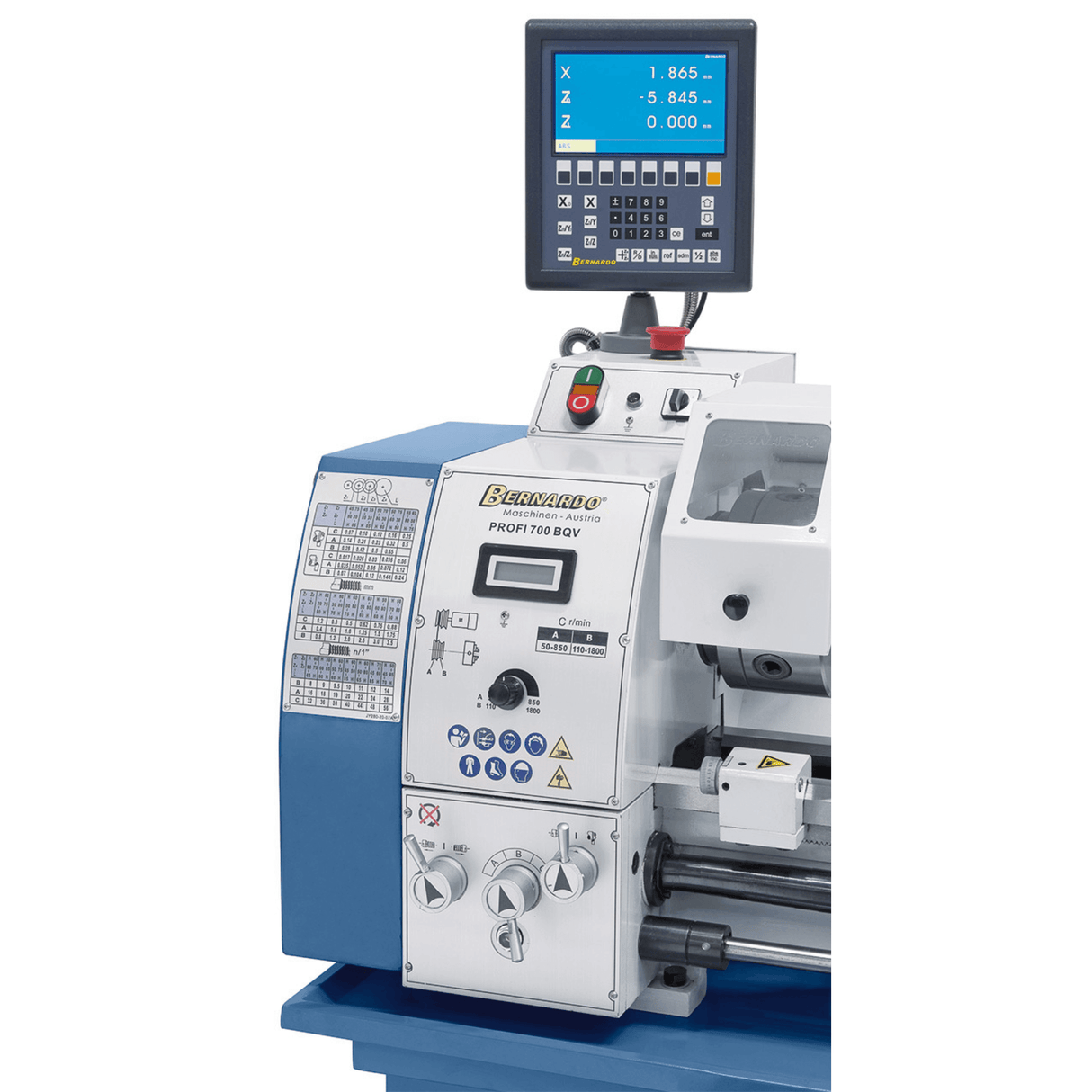 Profi 700 BQV lathe incl. 2-axis digital display 