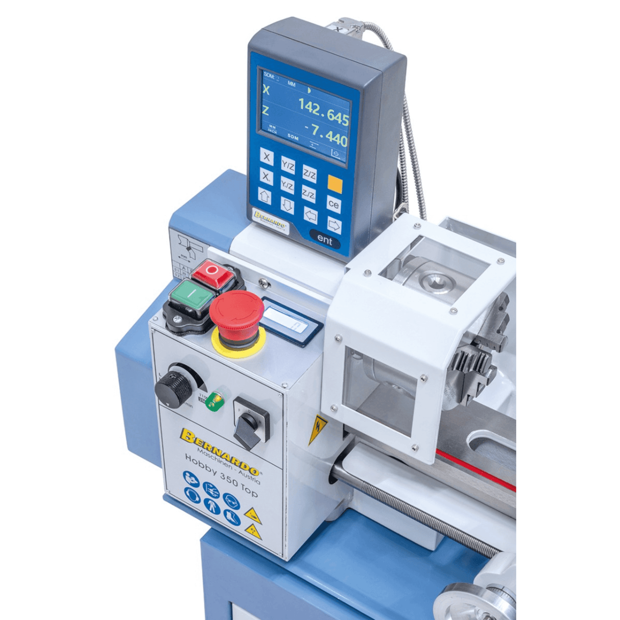 Hobby Lathe 350 Top / 230 V incl. 2-axis digital display DT 40