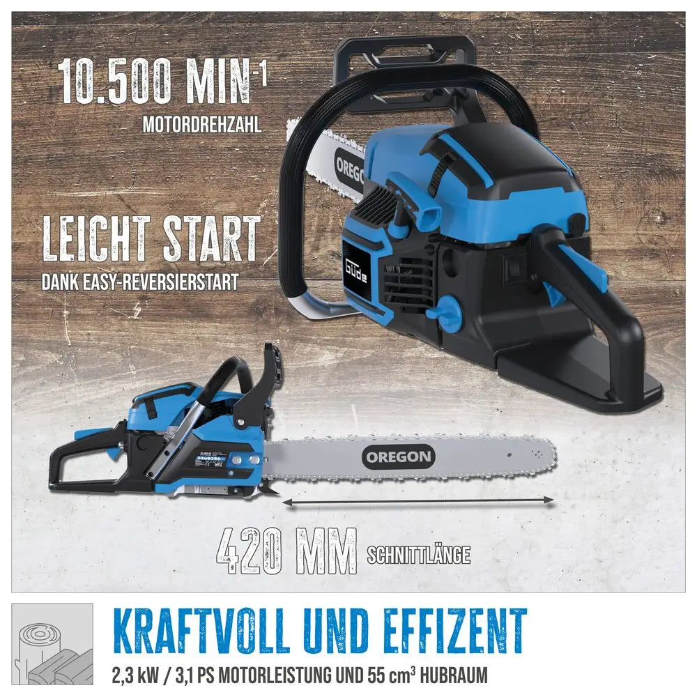 Motosega a scoppio Güde KS 450-55 – 55 cc, barra Oregon 450 mm