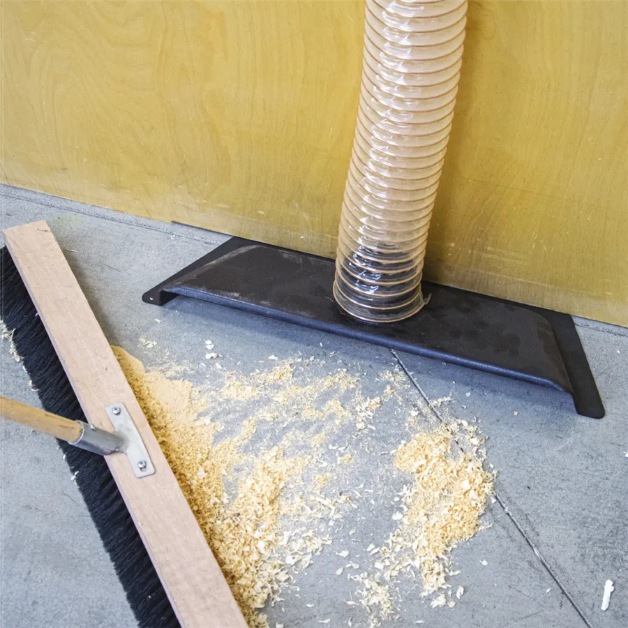 Spazzola da pavimento per raccolta polveri per tubo di 100 mm