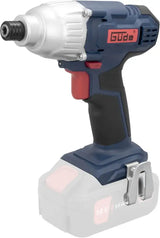 Avvitatore a impulsi Guede BSS 18 1/4-0 con coppia da 180 Nm, mandrino esagonale in metallo e luce LED integrata, ideale per avvitature rapide e precise.