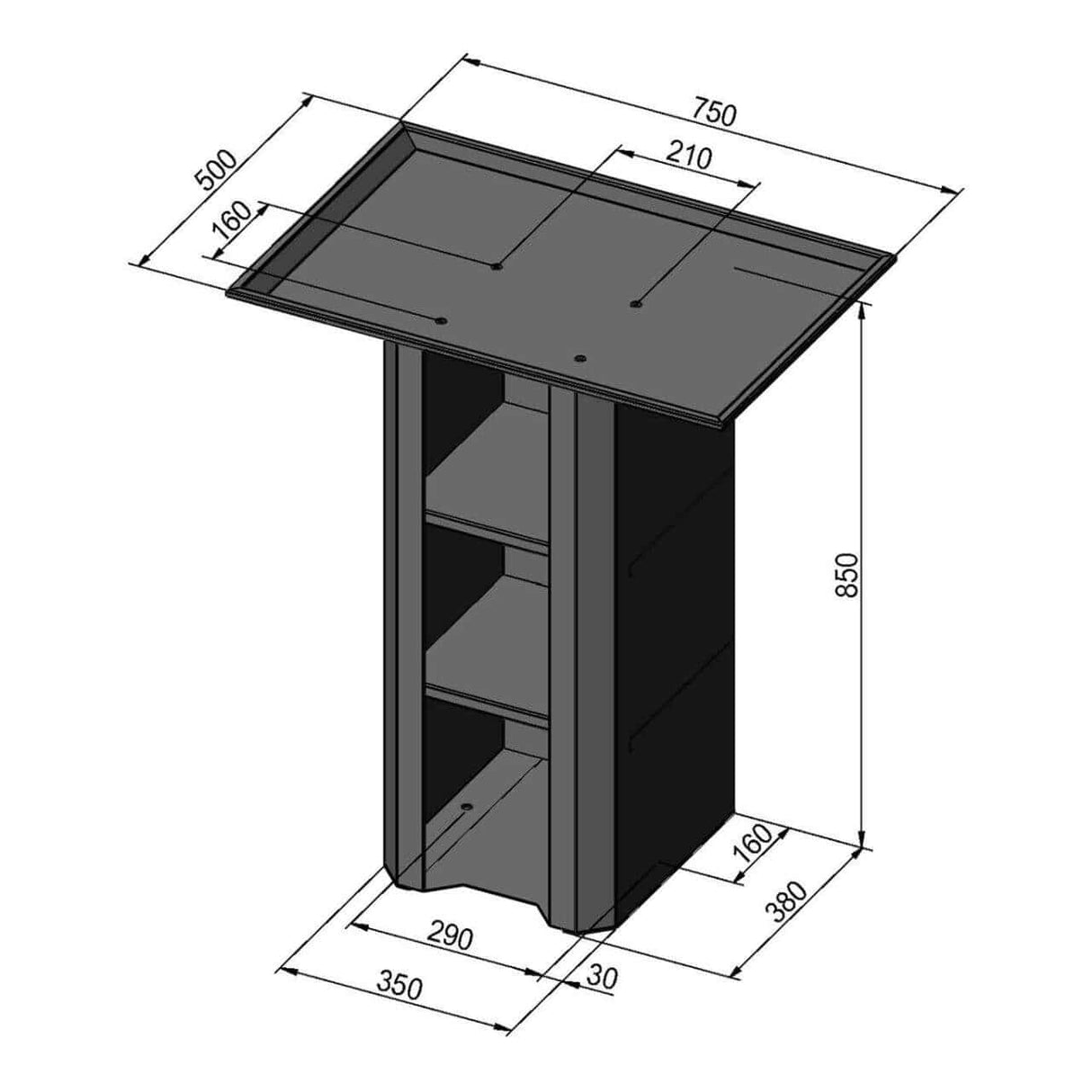BF 0 base with chip tray