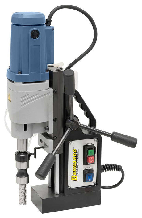 Carotatrice magnetica Bernardo MD 5075 con capacità Ø 50 mm, 2 velocità, lubrificazione interna e base magnetica da 12.800 N.