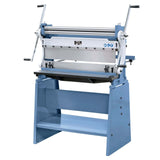 Macchina Bernardo 3 in 1 - 760 mm per taglio, piegatura e calandratura lamiere fino a 0,8 mm, ideale per officine e artigiani.
