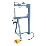 Martello pneumatico Bernardo PGH 700 con pedale elettrico, punzoni multipli e ruota lucidante, ideale per carrozzeria e restauro auto.