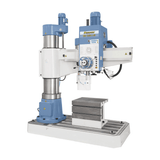 Trapano radiale Bernardo RD 1250 x 50 con capacità di foratura Ø 50 mm, filettatura fino a M42, braccio radiale da 900 mm e struttura pesante da 3000 kg.