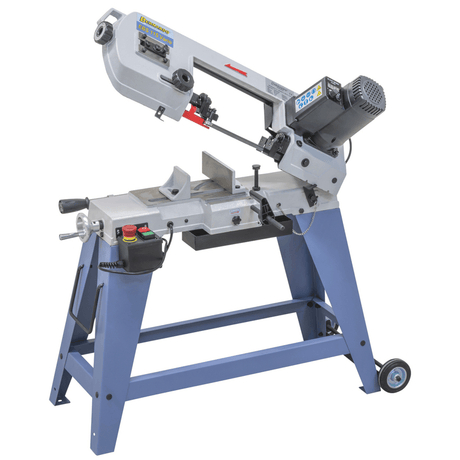 Sega a nastro Bernardo EBS 115 Vario / 230 V compatta, con velocità variabile, morsa regolabile e struttura in ghisa per tagli precisi.