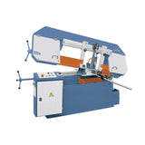 Sega a nastro semiautomatica Bernardo MSB 320 HL con capacità di taglio fino a 610 x 310 mm, controllo rottura lama e rullo integrato.