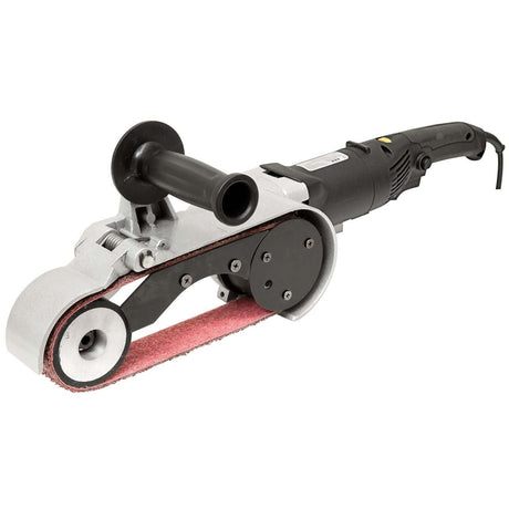 Smerigliatrice di tubi Bernardo TBS 620 con impugnatura ergonomica, motore 800 W e braccio inclinabile per tubi fino a Ø 120 mm.