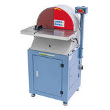 Smerigliatrice a disco Bernardo TS 510 Vario con disco Ø 500 mm, inverter di frequenza e tavolo inclinabile in ghisa.