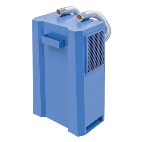 Basamento Bernardo UGA 2 con aspirazione integrata da 270,8 m³/h, avviamento automatico e cassetto posteriore per raccolta trucioli.