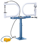 Bernardo KGR 500 con ruota inglese e martello pneumatico integrati, ideale per restauro, carrozzeria e modellazione lamiera.