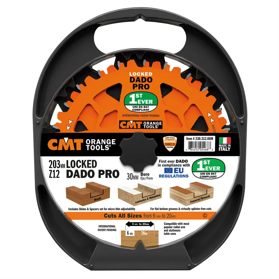 CMT Dado Pro blade set - D203x6,2-20 d30 Z12 HW